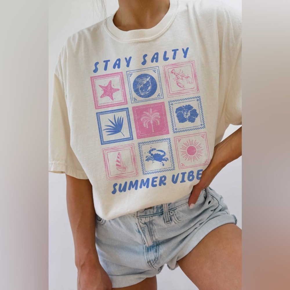 Stay Salty Summer Vibes Graphic Tee